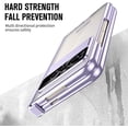 thumbnail image 5 of for Google Pixel Fold 5G Case,Slim Thin Lightweight Hidden Bracket Stand Electroplated Frame Shockproof Protective Phone Case with Hinge Protection for Google Pixel Fold 5G 2023 (Purple), 5 of 14