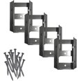 Nuvo Iron SDRC Stair/Deck 4 Pack with Screws Rail Connector, Black, for