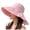Pink, variant on Wide Brim Ponytail Adjustable Beach Hat Sun Hat Summer Hats Pink