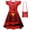 C, variant on Girls Pink Dress Kids Movie Outfits Halloween Birthday Party 3-9Y