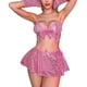 thumbnail image 1 of Gibobby Conjuntos de bragas de encaje Lencería sexy babydoll para mujer, camisón halter, babydoll para mujer, lencería sexy para sexo(Rosa caliente, M), 1 of 5