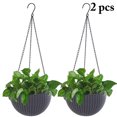 thumbnail image 1 of Hanging Planter Decorative Round Resin Hanging Basket Hanging Flower Pot, 1 of 10