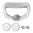 thumbnail image 1 of Cubierta Almohadilla Cara Silicone Mask Cover Silicona Bloqueo A Prueba Sudor Con Lengüeta Y Tapas para Pulgar Meta Misiones 3s Accesorios, 1 of 9