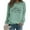 Mint Green, variant on Up To 50% Off Oversized Crewneck Sweatshirt Women Coffee Baggy Sweater Kinda Day Women Fashionable Casual Printed Round Neck Top Hoodless Sweatshirt Womens Hoodie Sweatshirt Causal