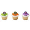 24pack Fiesta Cupcake / Desert / Food Decoration Topper Rings with Favor Stickers & Sparkle Flakes