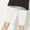 White, variant on Spazoro Toddler Girls Casual Shorts Leggings, Homewear Summer Solid Color Elastic Waist Comfortable Fit Pants for Child Girls Boys Beige Size 9 T