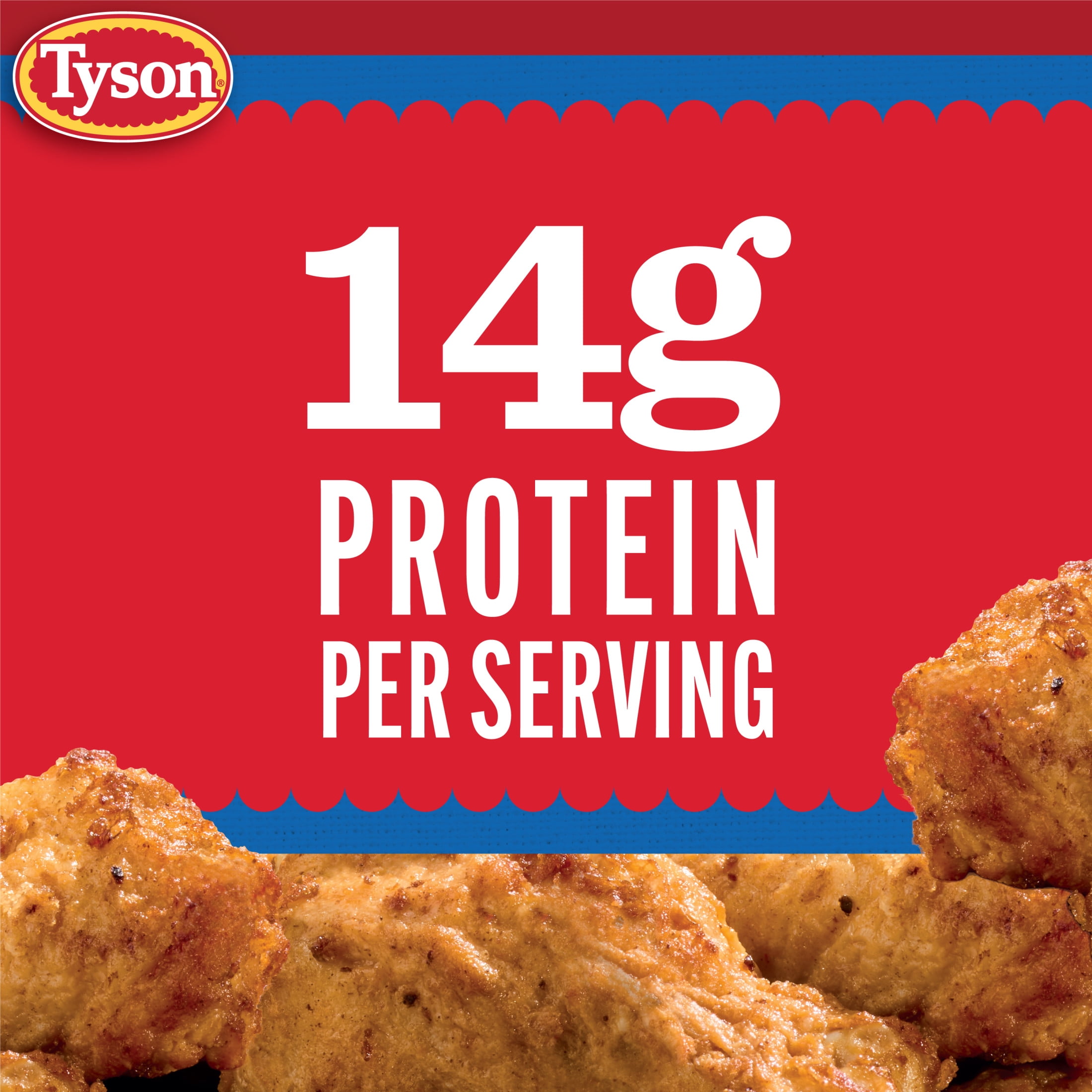 Tyson Rotisserie Seasoned Crispy Wings, 16 oz (Frozen, Fully Cooked)
