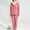 Pink, variant on Fluffy Pajamas Set for Women Soft Comfy Fleece Pjs Pullover Pants Loose Plush Sleepwear Fuzzy Loungewear for Winter Blue L