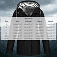 thumbnail image 7 of KIHOUT Spring Winter Warm Coat Women Solid Rain Jacket Outdoor Plus Size Hooded Raincoat Windproof,Size S-5XL, 7 of 7