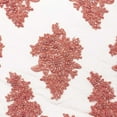 thumbnail image 3 of Spruce Bridal Lace Sequins Beaded Scallop Fabric for Dresses 52’’ BTY (Coral), 3 of 6