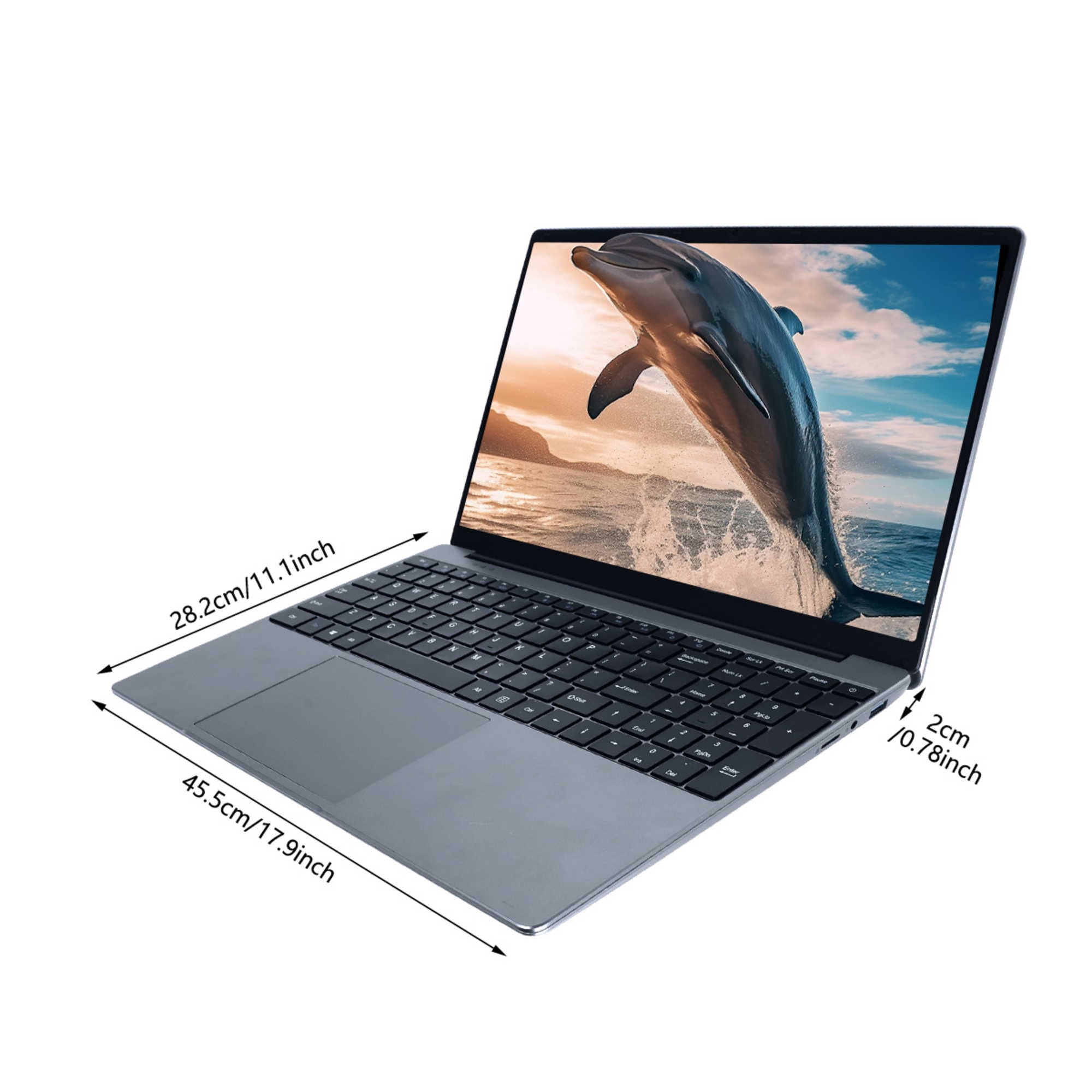 15.6 inch Notebook, Intel Celeron Quad-Core, 8GB RAM, 256GB ROM