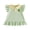Green Avocado, variant on BemeyourBBs Toddler Baby Girls Summer Ruffled Dress 12 18 24 Months 2 3 4 5 Years Avocado Sunflower Tulip Strawberry Embroidered Buttons Fly Sleeve Casual Dress