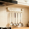 thumbnail image 4 of TIELUTT Wall Hooks Rack Kitchen Rail Space Saving Utensil Holder Dish Brush with Holder Kitchen Brush Holder Dish Drying Rack over Kitchen Stainless Steel Sponge Holder Home Gadgets Must Have, 4 of 4