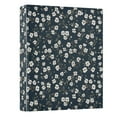 thumbnail image 2 of Three Ring Binder White Flowers 1.5 Inch Round Binder D-Rings for Office Supplies and More, 2 of 10