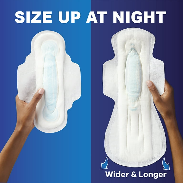 Always Maxi Size 3 Extra Long Super Pads With Wings, Unscented