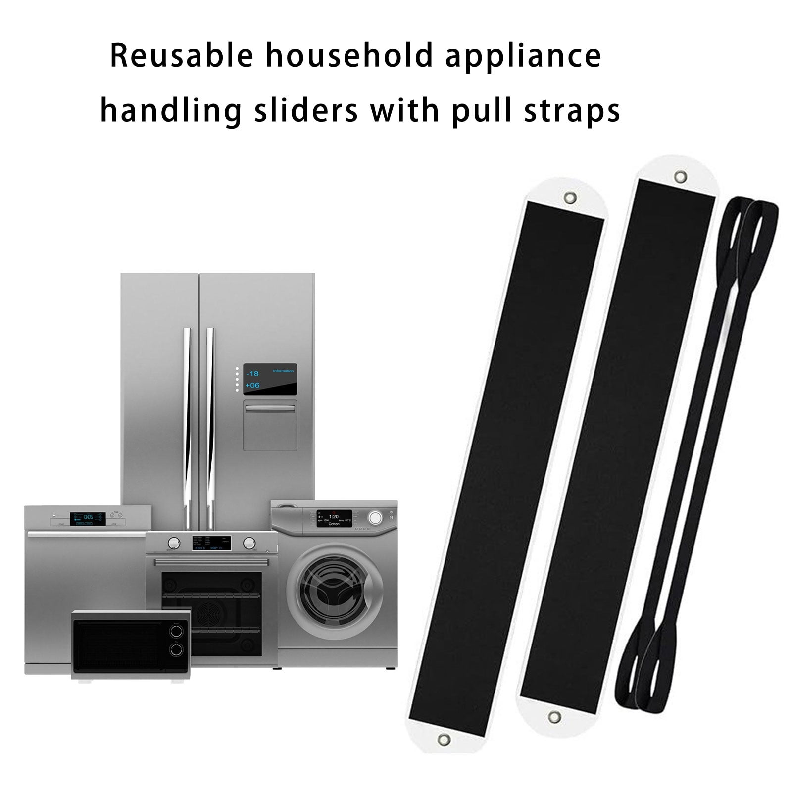 Pull Furniture Slides Moving Furniture Gliders Large Appliance Slider with Pull Strap for Moving Heavy Furniture