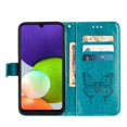 thumbnail image 2 of Case for Samsung Galaxy A22 4G Premium Leather Flip Cover Embossing Butterfly Magnetic, 2 of 5