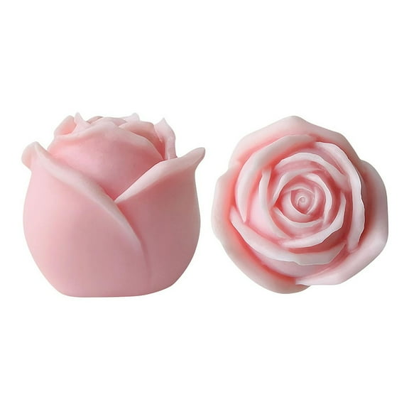 JDH silicone Valentine's Day Rose Candle Silicone Mold DIY ice flower candle Mold Rose Gypsum Mold
