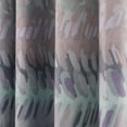 thumbnail image 4 of TWOPAGES 84"x72" Pinch Pleated Print Velvet Drape Soft Privacy Curtain for Living Room, 1 Panel, Eggplant Mauve, 4 of 6