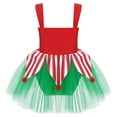thumbnail image 2 of Zaldita Girls Miss Santa Ice Skating Dance Costume Sleeveless Gymnastics Leotard Tutu Dress Red 16, 2 of 7