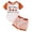 Orange, variant on Baby Boy Baseball Outfit Baseball Embroidery Baby Bubble Romper Short Sleeve Jumpsuit Shorts Summer Outfits 2pc Set