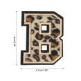 thumbnail image 2 of Parche de letras B de Uxcell, parches de leopardo, parche de letras B de 6CM/2.36" con proceso de adhesivo termofusible para reparación de ropa 3PCS, 2 of 7