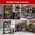thumbnail image 3 of JHYKFG 48" W 5-Tier Garage Storage Shelves, Heavy Duty Garage Shelving with Adjustable Shelves, Metal Shelving Unit for Garage, Warehouse, Pantry, Black, 47.2" W x 19.7" D x 72" H, 3 of 10