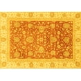 thumbnail image 1 of Ahgly Company Machine Washable Indoor Rectangle Oriental Yellow Traditional Area Rugs, 8' x 10', 1 of 4