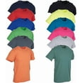 thumbnail image 3 of SOCKS'NBULK 12 Pack Mens Crew Neck Tees Soft Cotton Short Sleeve Casual T-Shirts Mix Colors Lightweight Bulk Pack (XX-Large), 3 of 6