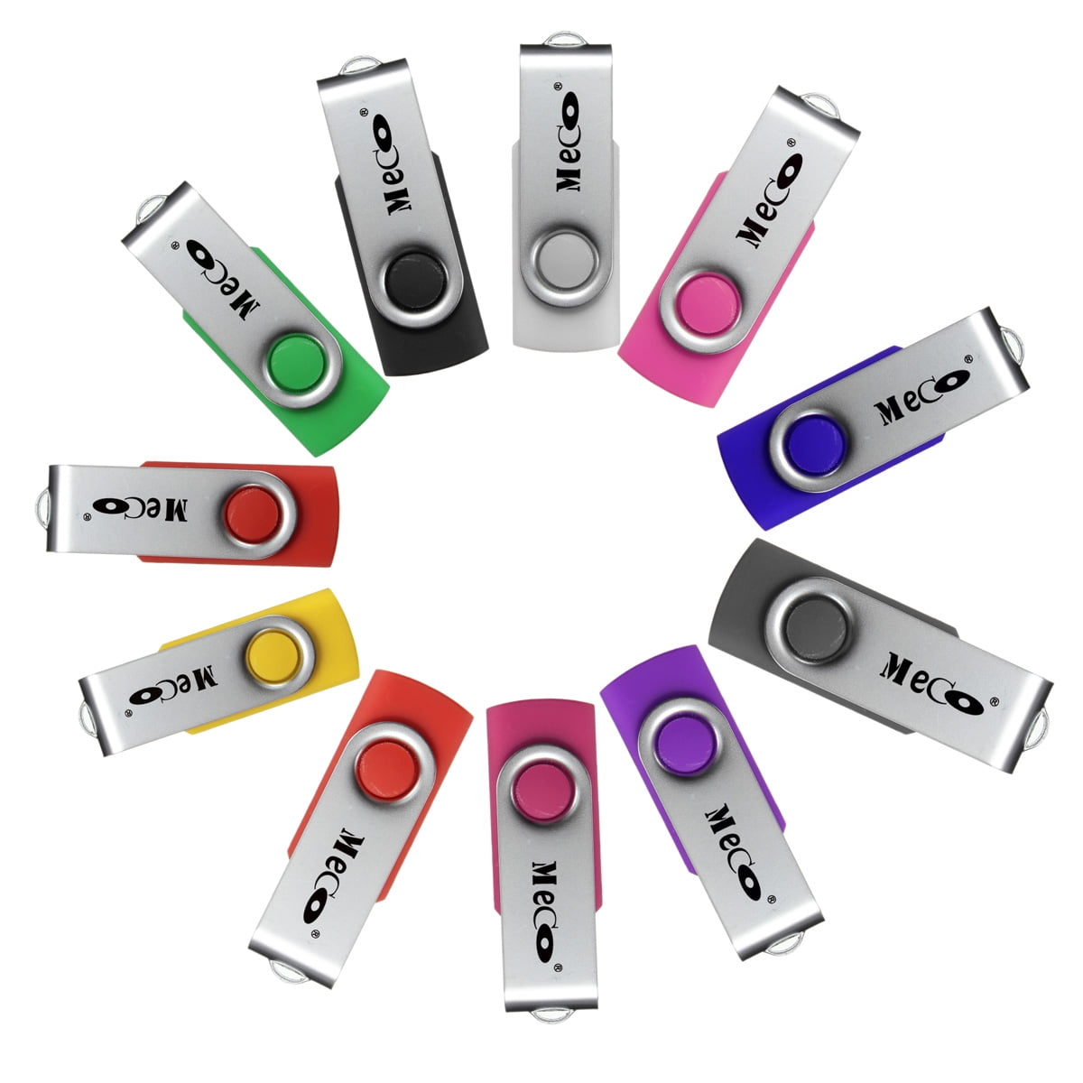 10Pcs 1GB/4GB USB 2.0 Flash Drive, Memory Stick Fold Storage Thumb