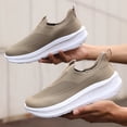 thumbnail image 5 of Men's Wide Width Slip-On Walking Shoes, Breathable Lightweight Sneakers for Hiking, Travel, Gym Training and Everyday Comfort, 5 of 9