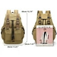 thumbnail image 2 of Stylish Adjustable Canvas Vintage Backpack - Perfect for Men and Teens - Large Capacity Drawstring Bag, 2 of 5