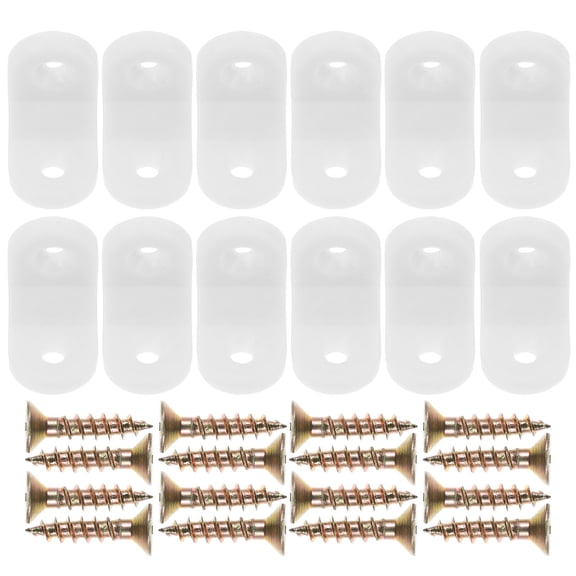 Raindrops 1 Set Plastic Furniture Corner Brackets Right Angle Shelf Supports for Wood for Cabinet Drawer Bookshelf and TV Stand Repair Home and Office