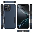 thumbnail image 5 of For iPhone 16 Pro Max Case with Tempered Glass Screen Protector, Tekcoo Dual Layer Shockproof Hybrid Protective Phone Case Heavy Duty Military Grade Rugged Cover for Apple iPhone 16 Pro Max - Blue, 5 of 9