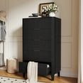 thumbnail image 6 of UGTOO 5-Drawer Black Dresser with Gold Handles – 25LBS/Drawer Capacity, Sturdy Metal Glides, Space-Saving Storage for Bedroom/Entryway, Easy 1-Hour Assembly, 6 of 13
