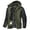 Army Green, variant on Men's Winter Heavyweight Snow Ski Jacket Waterproof Warm Fleece Lining Rain Coats Windproof Parka with Hooded Gray Black XL