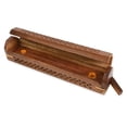 thumbnail image 5 of 2 Pack - Incense Stick Holder - Coffin Style - Wood Incense Stick Burner - Handcarved (Natural), 5 of 6