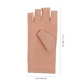 thumbnail image 3 of EeaseMX 1 par de guantes de medio dedo con protección solar, resistentes a los rayos UV y de secado rápido (beige, talla M), 3 of 7