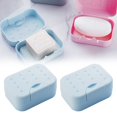 thumbnail image 2 of Miyuadkai Soapbox Plus 2 System Pc Blue A, Portable Travel Soap Box Holder Plastic Soap Case Dish Container with Leachate Sponge for Bathroom Outdoor Hiking Camping Gym, 2X Soap Boxes, 2 of 9