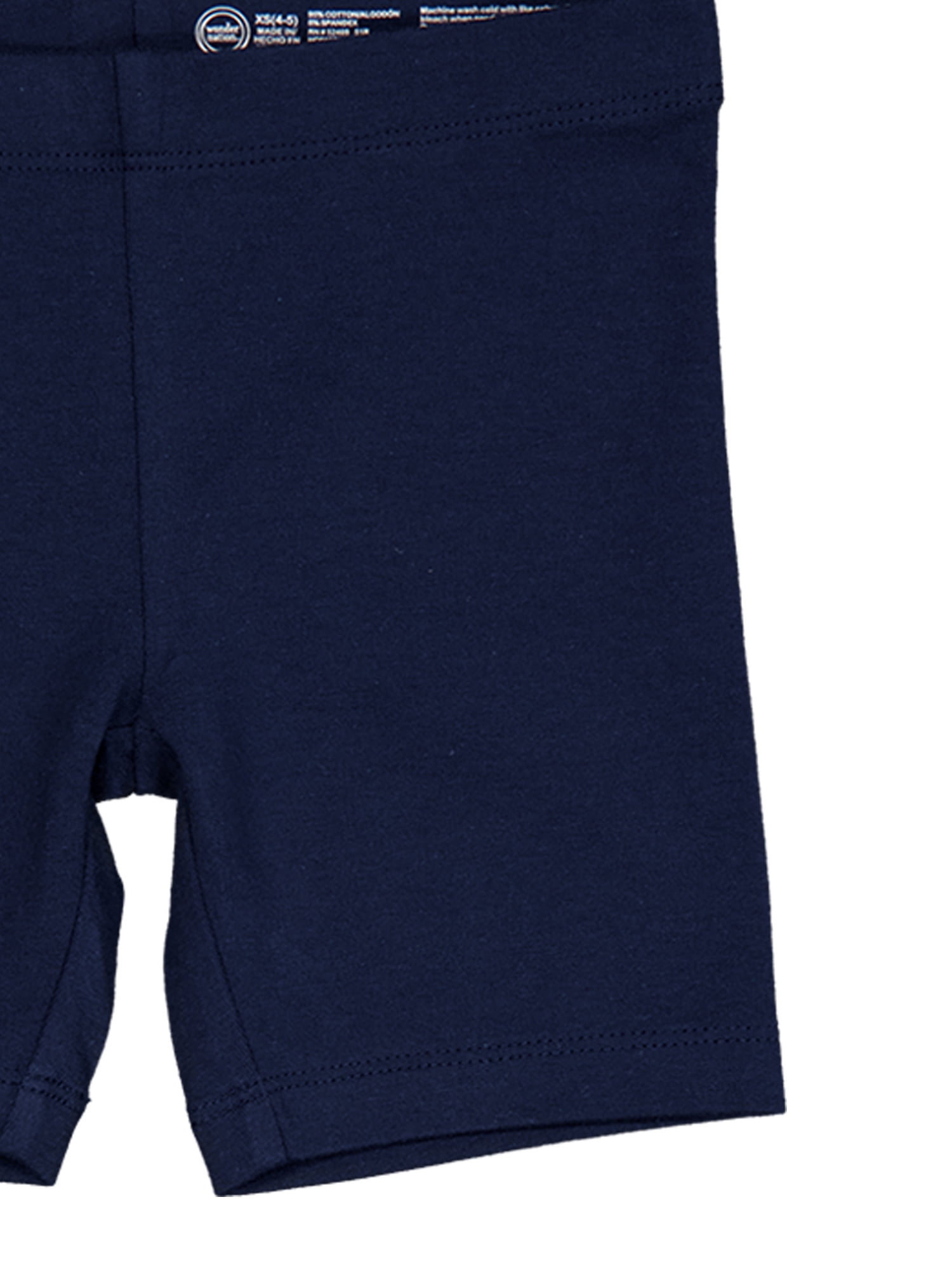 Wonder Nation Girls Bike Short, 6-Pack, Sizes 4-18 & Plus