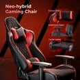 thumbnail image 4 of Seenda GCPro-10 Gaming Chair, Big and Tall Video Game Chair with Footrest, High Back Ergonomic Computer Desk Chair Height Adjustable with Headrest  and Lumbar Support, 4 of 13