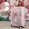 thumbnail image 5 of Travel Luggage Cover Suitcase Protector Fits 18-32 Inch Luggage Wheel Covers Patterned Travel Related Items Flower Luggage Protector Elastic Luggage Anti-scratch Suitcase Cover S, 5 of 6