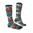 thumbnail image 3 of Balery Vehicles Cartoon With Funny Drivers Fun Novelty Socks Men'S Women'S Crew Socks Funny Crazy Novelty Socks Quirky And Cool Socks, 3 of 9