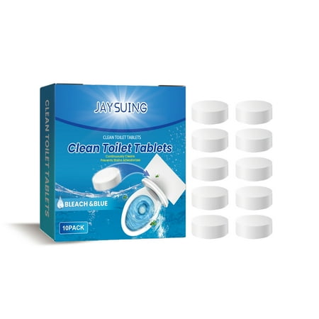 

2023 Newly Toilet Cleaning Tablets Bleached And Blue Rainwater Cleaned 10 Capsules Multicolour