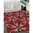 thumbnail image 2 of Ahgly Company Indoor Round Patterned Maroon Red Area Rugs, 7' Round, 2 of 6