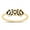 Gold-Tone, variant on Rose Gold-Tone Sterling Silver Flame Design Ring Size 8