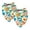 Multi-colored 2, variant on PhooArto Hearts Love Pattern Dog Bandanas, 2 Pack Soft Washable Pet Scarf Triangle for Large Dogs Puppies and Cats