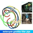 thumbnail image 6 of Motorcycle Hose Petrol Fuel Line Hose Gas Oil Pipe Tube Gasoline Fuel Filter Line Clamp with Inline Shut Off Valve for Mini Motorcycle Dirt Bike Moped Scooter, 6 of 9