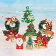 thumbnail image 4 of Feliz Navidad Cupcake Topper pastel decoración Santa Claus árbol muñeco de nieve calcetín caramelo fiesta pastel Toppers selecciones decoración de Navidad, 4 of 4