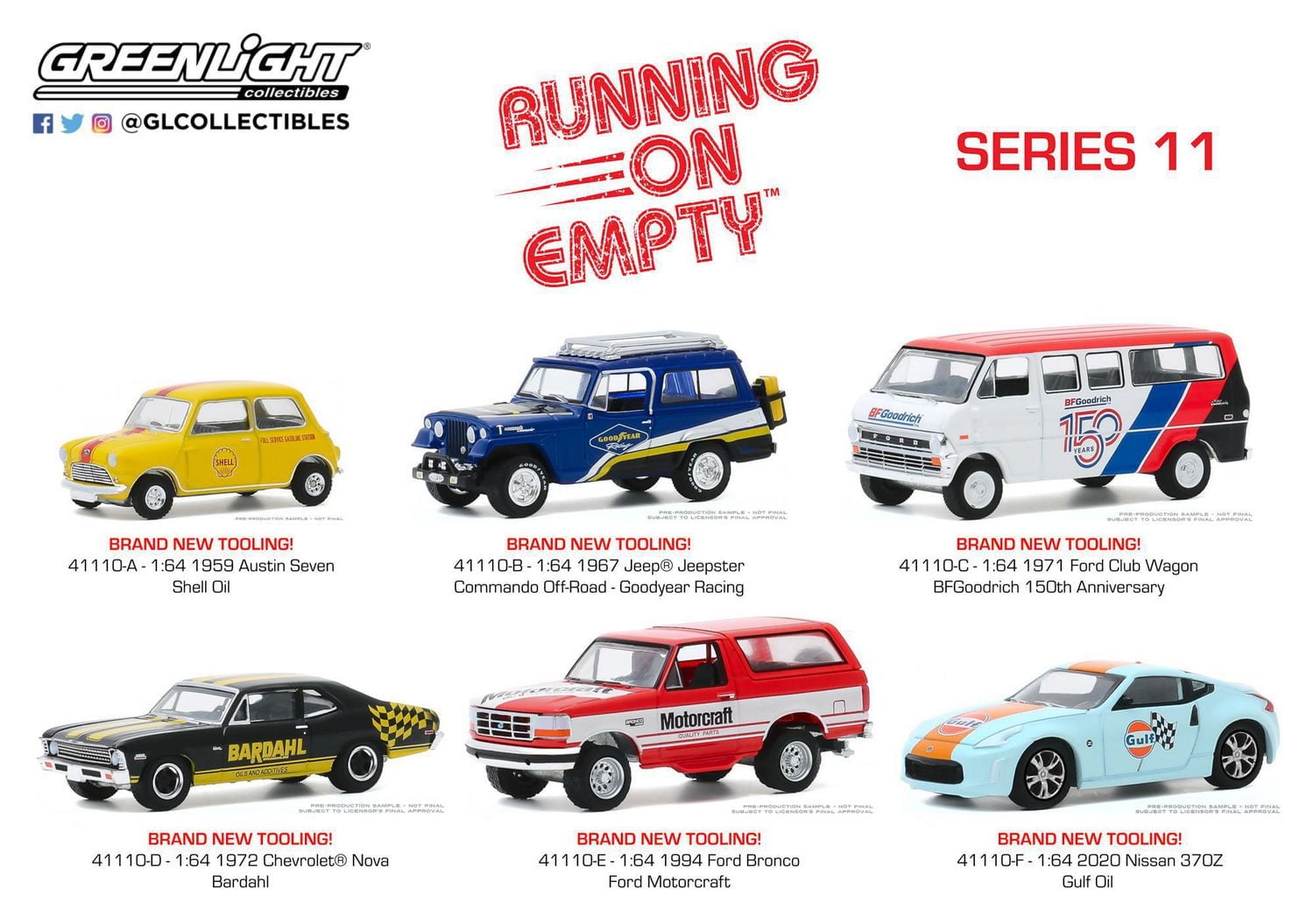 GreenLight 1:64 Running on Empty Die-Cast Vehicles Series 11